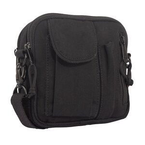 Black Canvas Travel & Adventure Cross Shoulder Bag